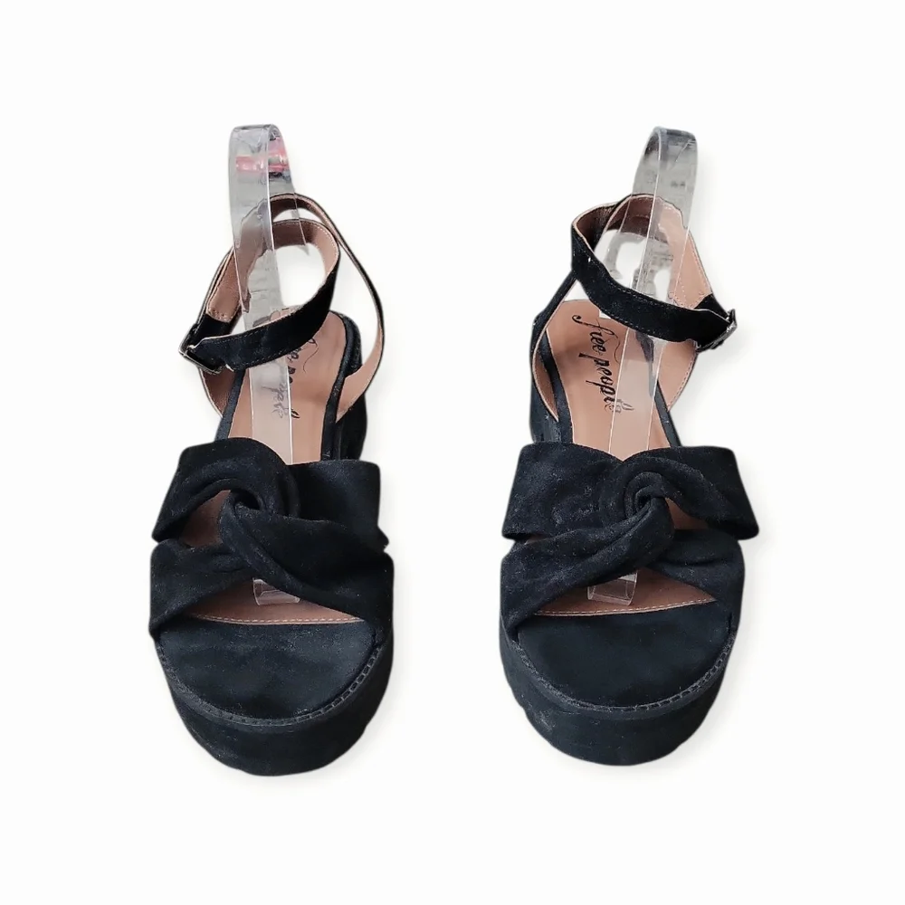 Free People Essex Chunky‎ Suede Strap Sandals